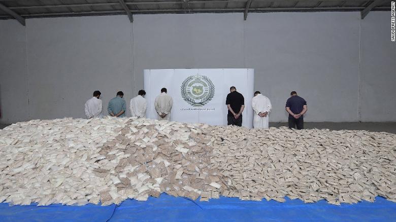 Authorities arrested eight people on suspicion of drug smuggling.
