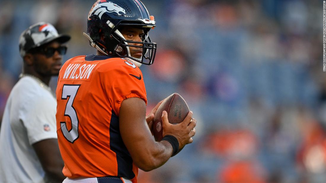 Russell Wilson says he wants to finish his career with the Denver Broncos a...