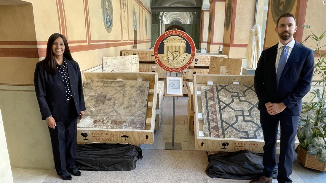 FBI has returned 2,000-year-old Italian mosaics that may have been lost for nearly a century