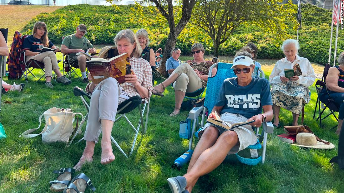 Conservatives join liberals in ‘quiet and polite’ Idaho protest to protect their library from book-banners