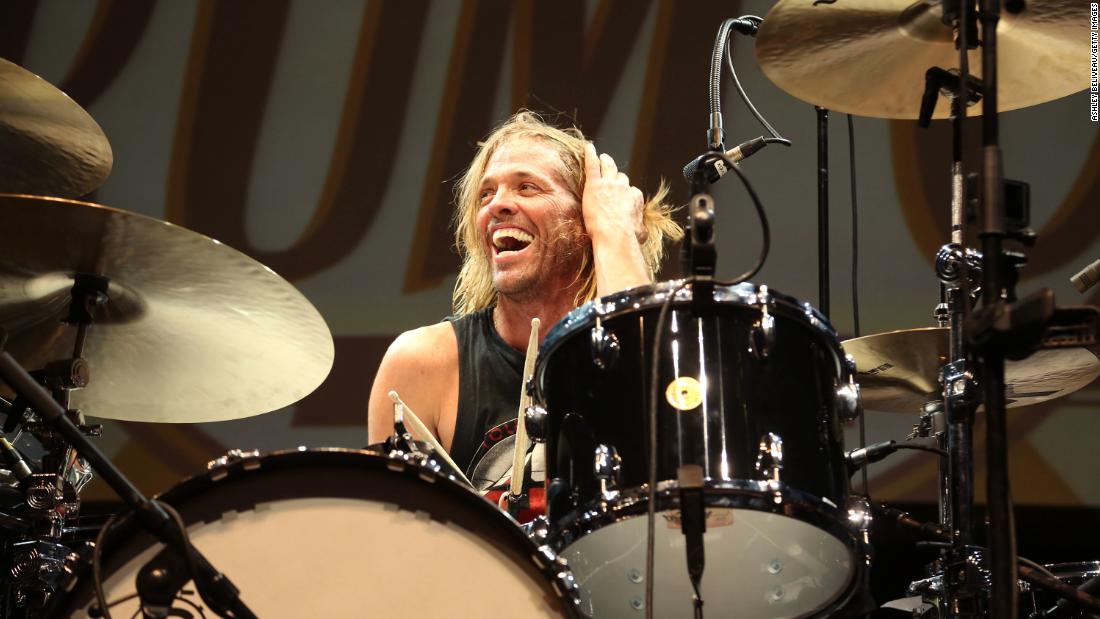 Foo Fighters pay tribute to drummer Taylor Hawkins at emotional London concert