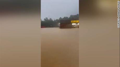 Inundaciones en el condado de Chattanooga, Georgia, el domingo.