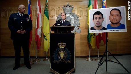 1 Canadian stabbing suspect found dead, other still missing