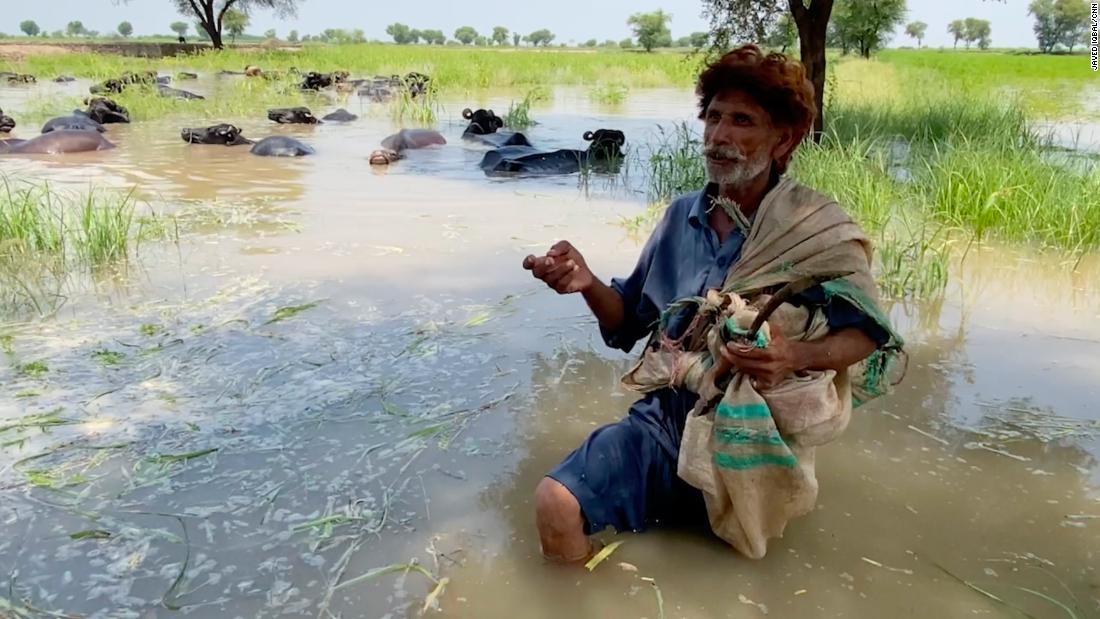 ‘We are going to drown’: villagers trapped as Pakistan’s largest lake overflows