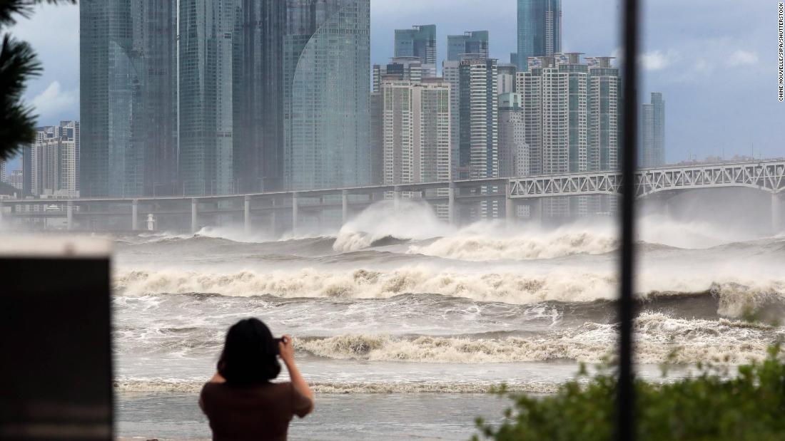 Typhoon Hinnamnor rips across South Korea's industrial south, two dead