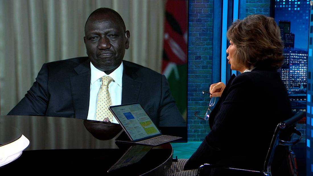 Kenya's Ruto tells Amanpour 'Kenyatta has not seen fit to congratulate me'