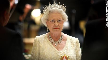 Queen Elizabeth II attends a State Banquet at the Philharmonic Hall on the first day of a tour of Slovakia on October 23, 2008 in Bratislava, Slovakia. 