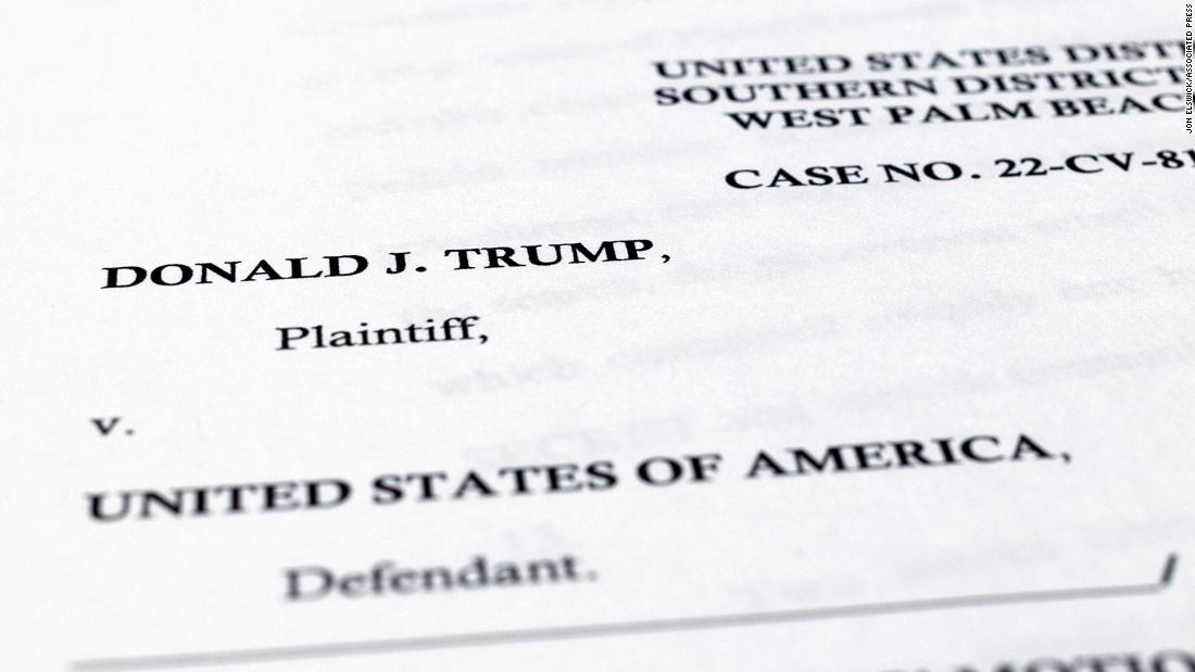 Takeaways from the Trump and DOJ Mar-a-Lago special master court filing