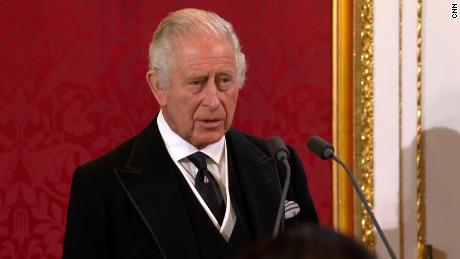After being proclaimed King, King Charles III vows to the monarchy for the rest of his life