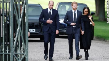 William and Harry join King Charles in silent procession behind Queen&#39;s coffin