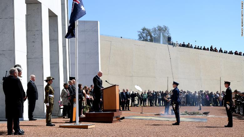 Governor-General David Hurley officially proclaims King Charles III the ruler of Australia at Parliament House on September 11, 2022 in Canberra, Australia. 