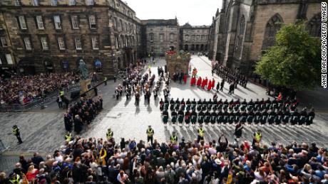 An Accession Proclamation Ceremony in Edinburgh, publicly proclaiming King Charles III as the new monarch. 