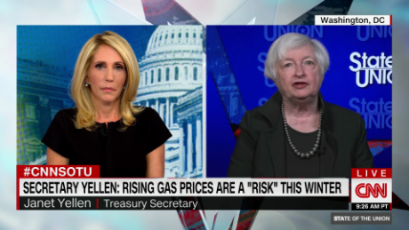 Yellen: Rising gas prices are a 'risk' this winter