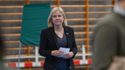 220911203624 sweden pm magdalena andersson vote 9 11 2022 hp video Sweden's ruling center-left in slim election lead, exit poll shows