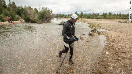 Sidibe competes at the Leadville 100. 