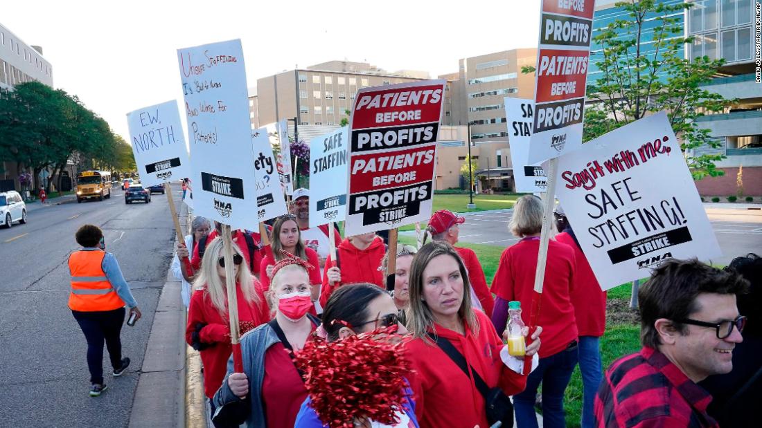 Nurses claim largest strike in industry history as 15K walk off jobs – CNN Video