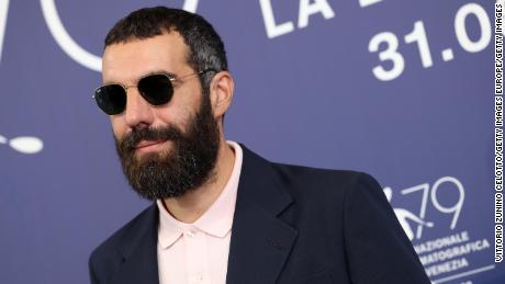 The director Romain Gavras attends the photocall of "Athena"  at the 79th Venice International Film Festival on September 2.