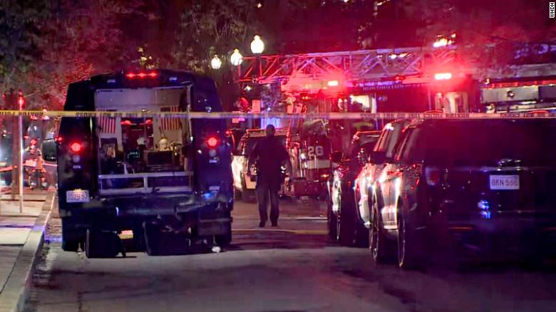 Boston Police, Boston Fire and the bomb squad were all on the scene of the possible explosion.