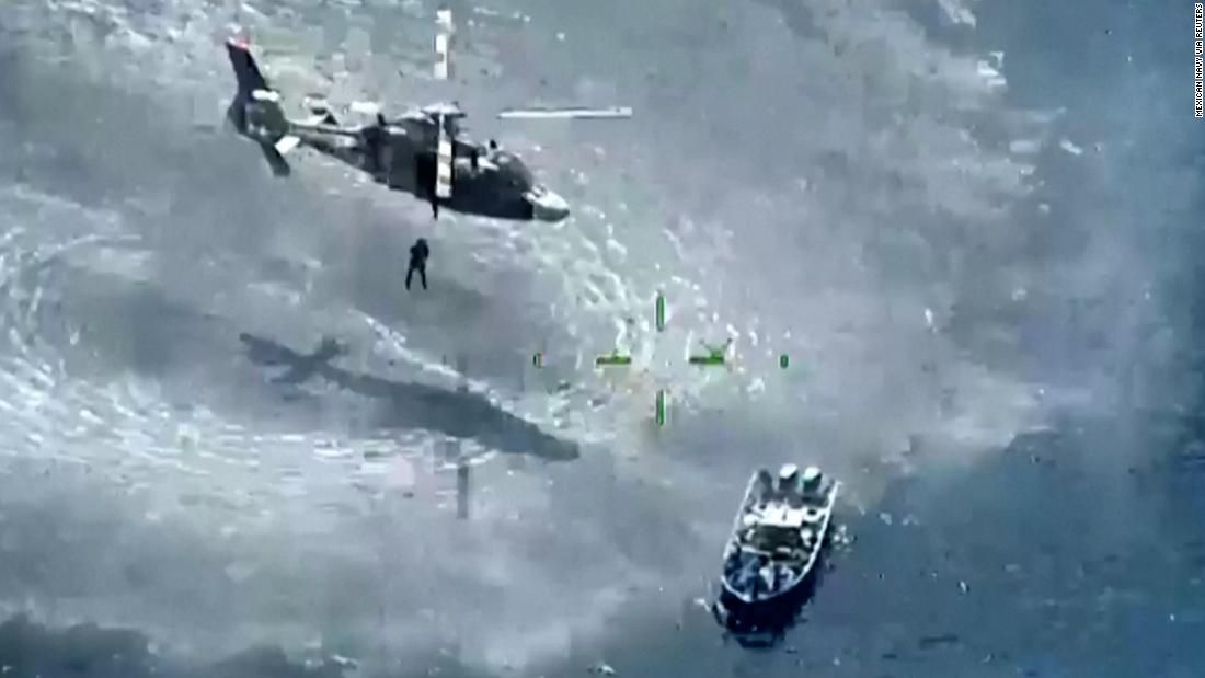 Video: Mexican navy intercept boat full of drugs  – CNN Video