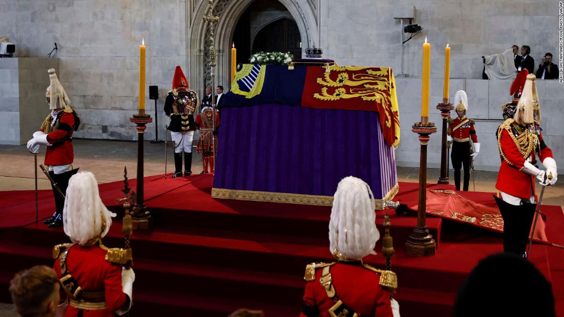 Queen lies in state in Westminster