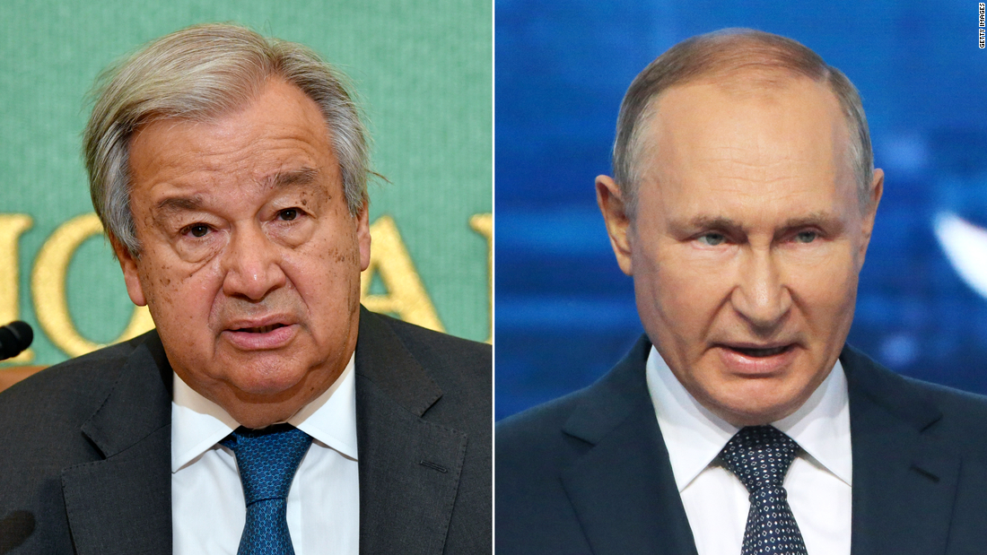 End of war is 'far away,' UN chief warns after call with Putin