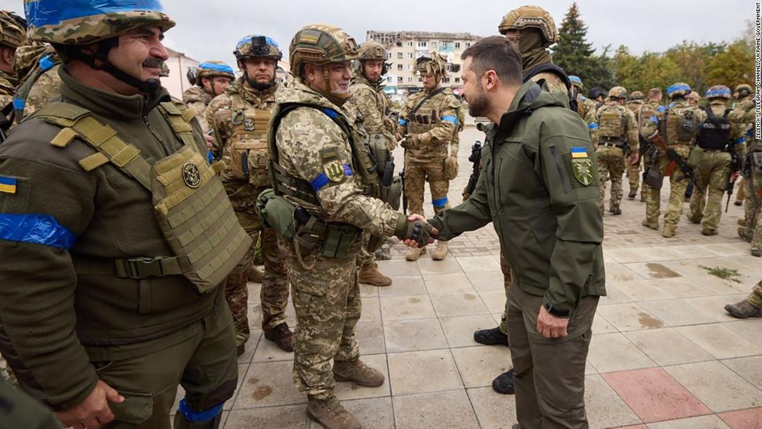 Zelensky makes surprise visit to newly liberated city of Izium