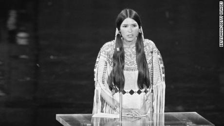 Sacheen Littlefeather declined an Oscar on behalf of Marlon Brando at the 1973 Academy Awards in protest of how Hollywood depicted Native Americans onscreen.