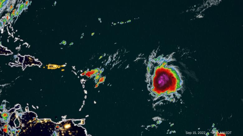 Tropical Storm Fiona heads to the Leeward Islands