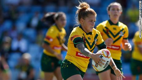 Caitlin Moran represented Australia at the 2017 Women&#39;s Rugby League World Cup.