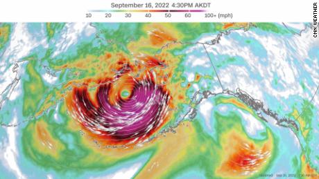 Alaska&#39;s western coast is expecting high winds and flooding in powerful storm this weekend