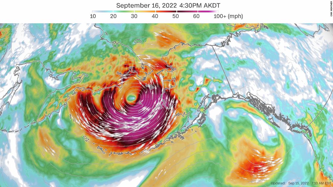 Communities along Alaska’s western coast are expected to face hurricane-force wind gusts and flooding Friday