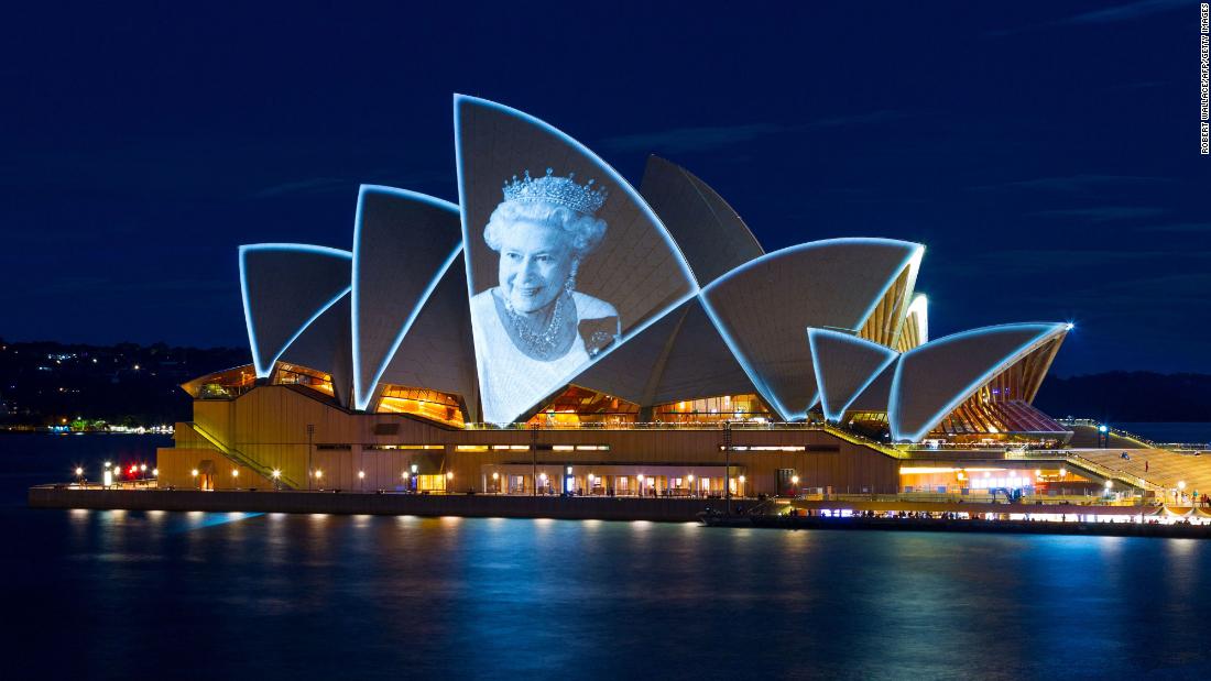 The Sydney Opera House in Australia is lit up with a picture of Britain's Queen Elizabeth II on Friday, September 9. &lt;a href=&quot;http://www.cnn.com/2022/09/09/world/gallery/global-reaction-queen-elizabeth-ii/index.html&quot; target=&quot;_blank&quot;&gt;See how different parts of the world have been paying tribute to the Queen.&lt;/a&gt;