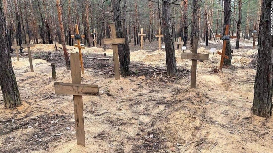 At least 440 graves found at Izium burial site Ukraine says – CNN