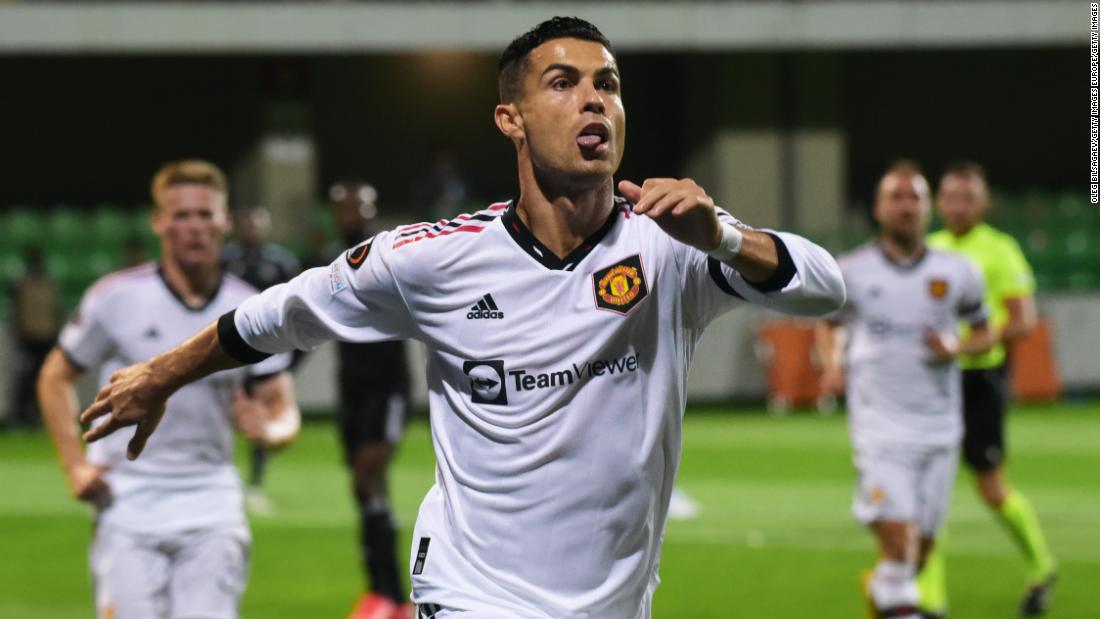 Cristiano Ronaldo scores first goal of the season as Manchester United beats Sheriff Tiraspol