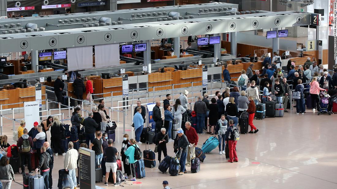 220916133016 hamburg travellers super tease Hundreds of European flights hit by air traffic control strike