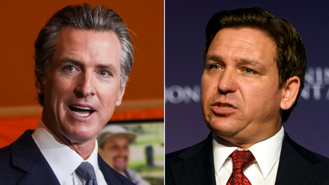 Break'n News Analysis Ron DeSantis and Gavin Newsom debut the