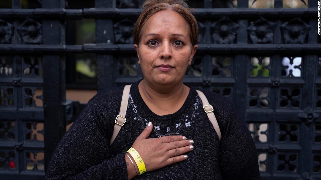 Rani said she took four trains, a car and a bus from Ruislip, a town west of London. Her parents moved to the UK from India in the 1960s after her father, a musician, performed in front of the Queen at the Royal Albert Hall. &quot;Coming here today means so much,&quot; she said. &quot;I asked the guards if I could touch the ground near the coffin. I bowed to her on behalf of my whole family to say thank you for the beautiful life we&#39;ve had in the UK.&quot;