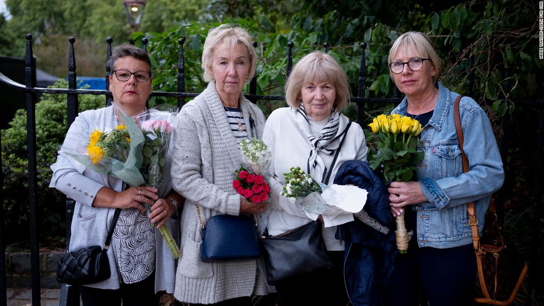 From left, friends Shirley, Joan, Margaret and Sarah came from Nottingham. &quot;She was our Queen, wasn&#39;t she?&quot; Joan said. &quot;There will never be another like her.&quot;