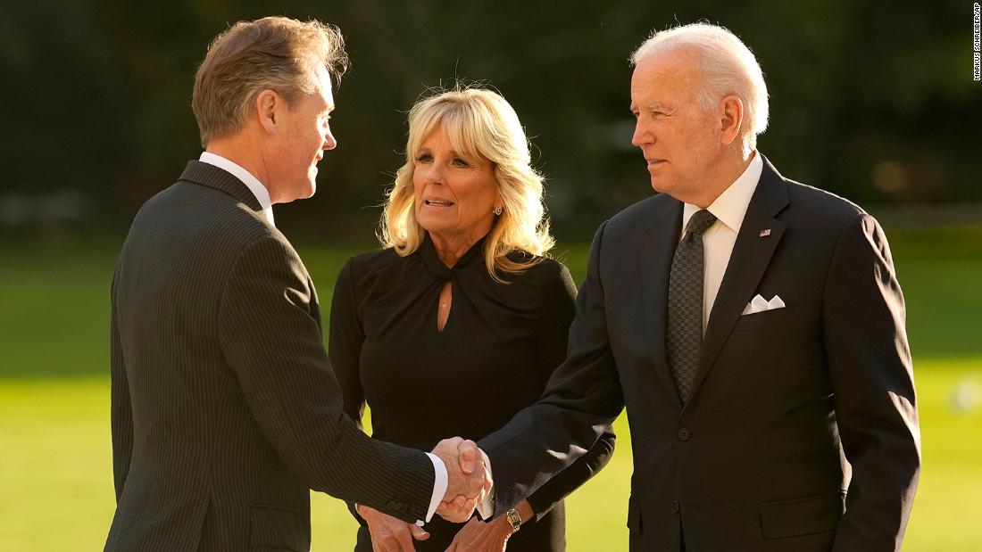 Jill Biden says she’s overwhelmed by love and respect for Queen Elizabeth II in London