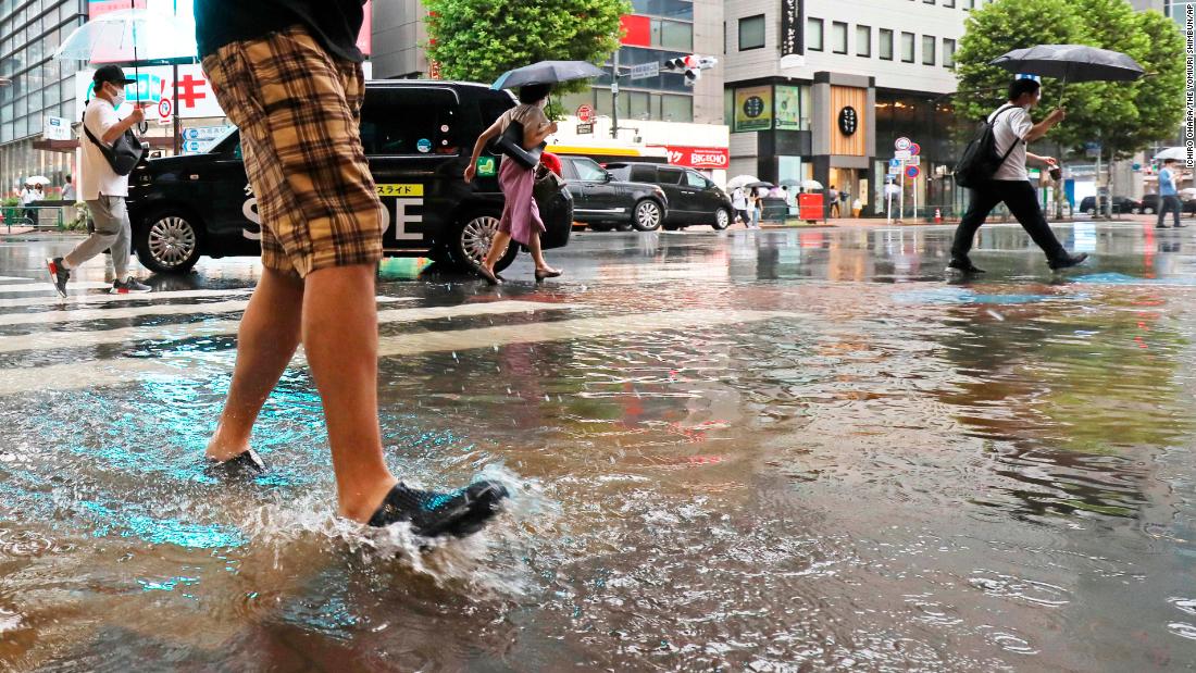 Two killed and severe power outages as Typhoon Nanmadol brings record-breaking rain to Japan