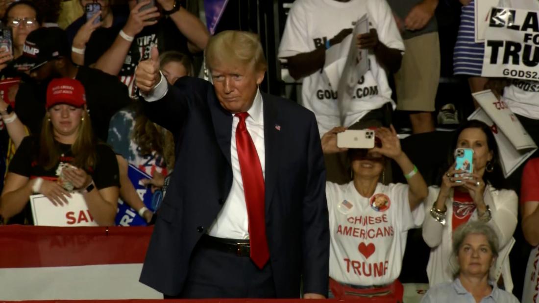 Donald Trump makes overt reference to QAnon conspiracy group – CNN Video