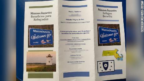 Attorneys for migrants sent to Martha&#39;s Vineyard looking into origination of brochures they believe were handed out under &#39;false pretenses&#39; 