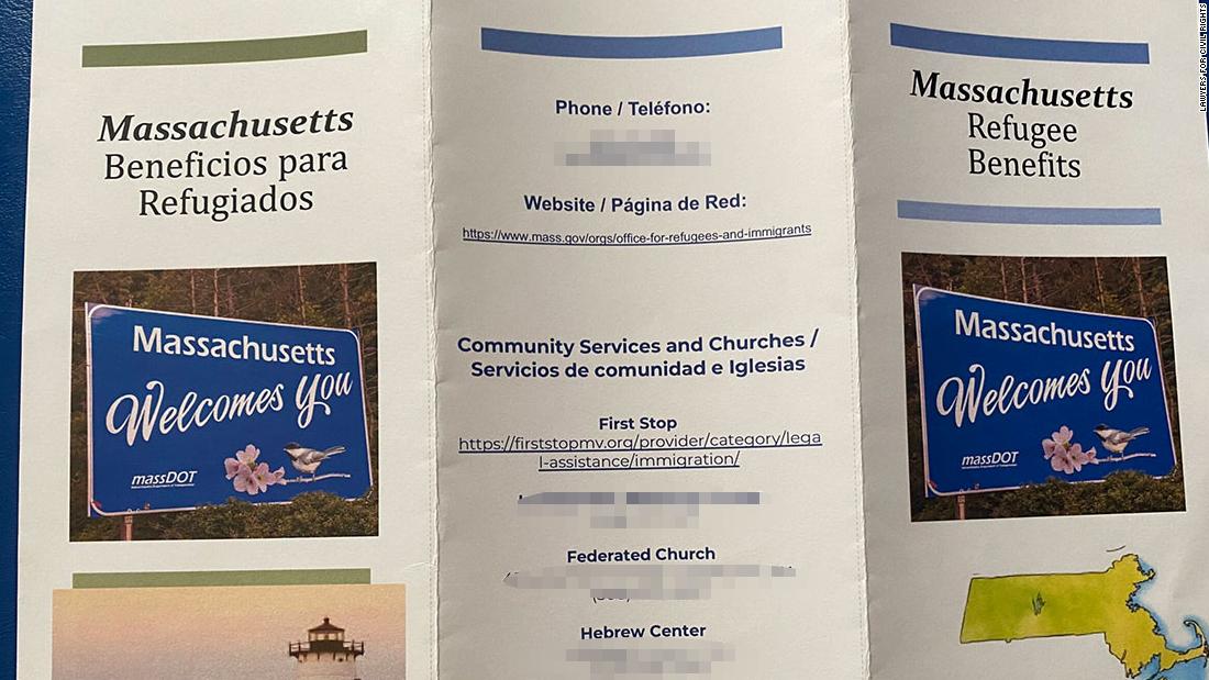 Attorneys for migrants sent to Martha's Vineyard looking into origination of brochures they believe were handed out under 'false pretenses'