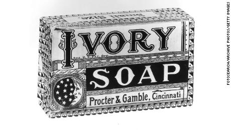 An Advertisement for Ivory Soap by Procter and Gamble circa 1879. (Photo by Fotosearch/Getty Images)