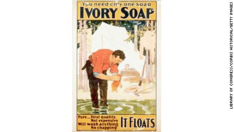 Affiche publicitaire de savon ivoire (Photo de Library of Congress/Corbis/VCG via Getty Images)