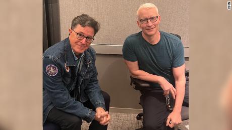 (From left) &quot;The Late Show&quot; host Stephen Colbert and CNN anchor Anderson Cooper discussed how losing close family members at an early age has impacted them.