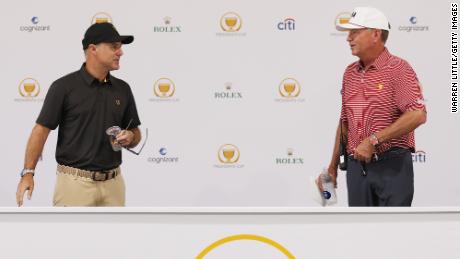 Immelman and opposing captain Davis Love III spoke at a pre-tournament press conference.