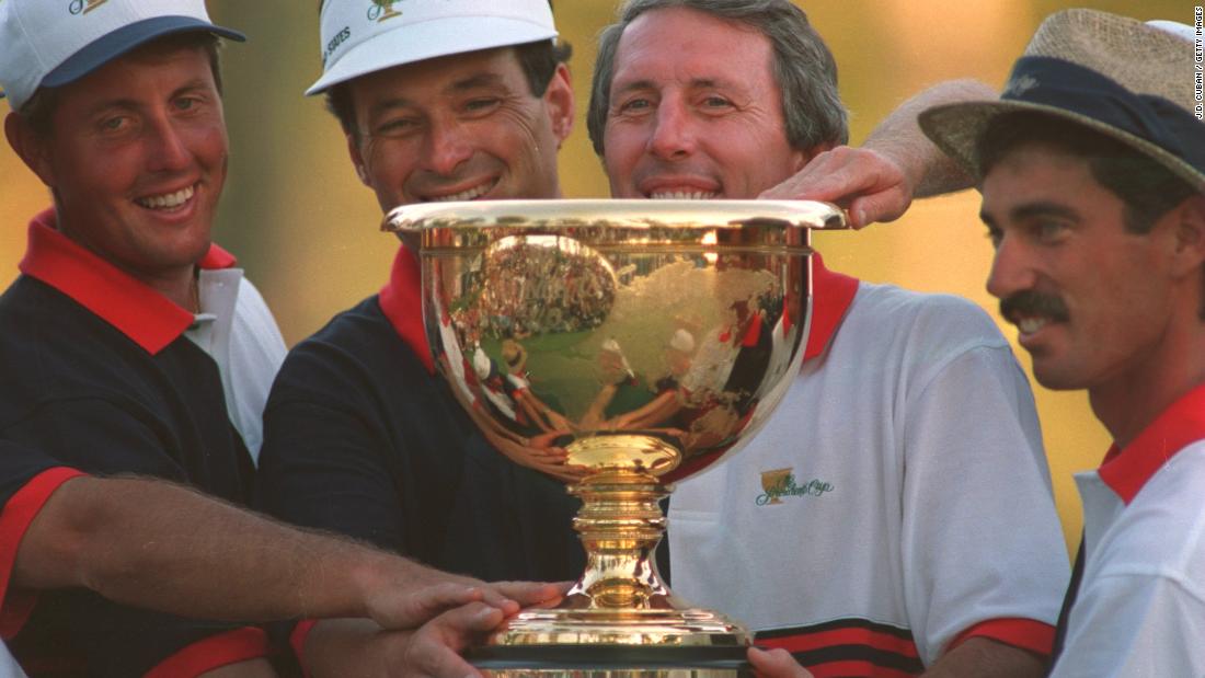 Captained by Hale Irwin (pictured center-right), the US Team eased to a comfortable 20-12 victory over David Graham&#39;s International Team at the maiden event, with 1992 Masters champion Fred Couples registering a flawless 3-0-0 record in his matches.&lt;br /&gt;