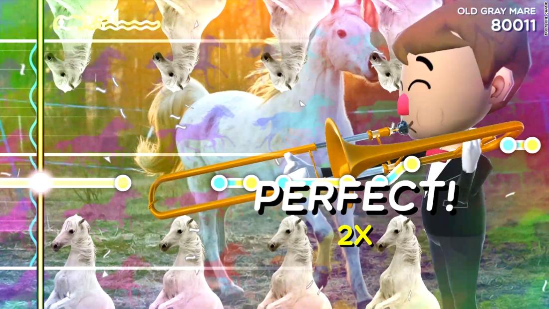 The internet's new favorite video game is like 'Guitar Hero' but with trombones