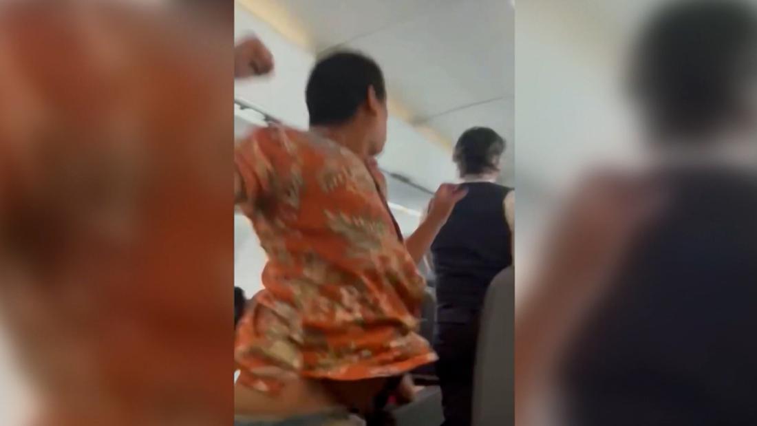 فيديو: إضراب الركاب عن مضيفة الطيران في منتصف الرحلة
